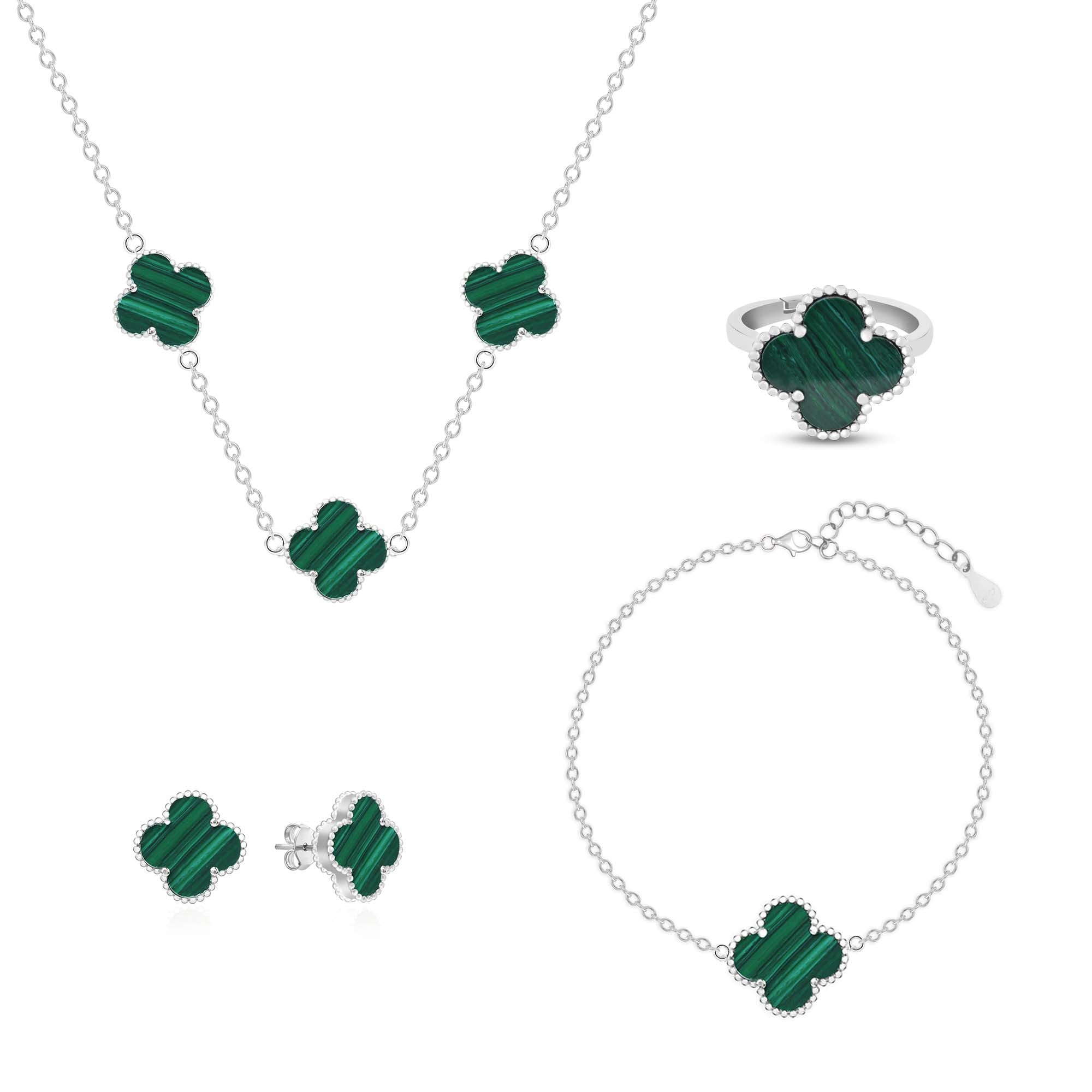Clover Charm Jewellery Set