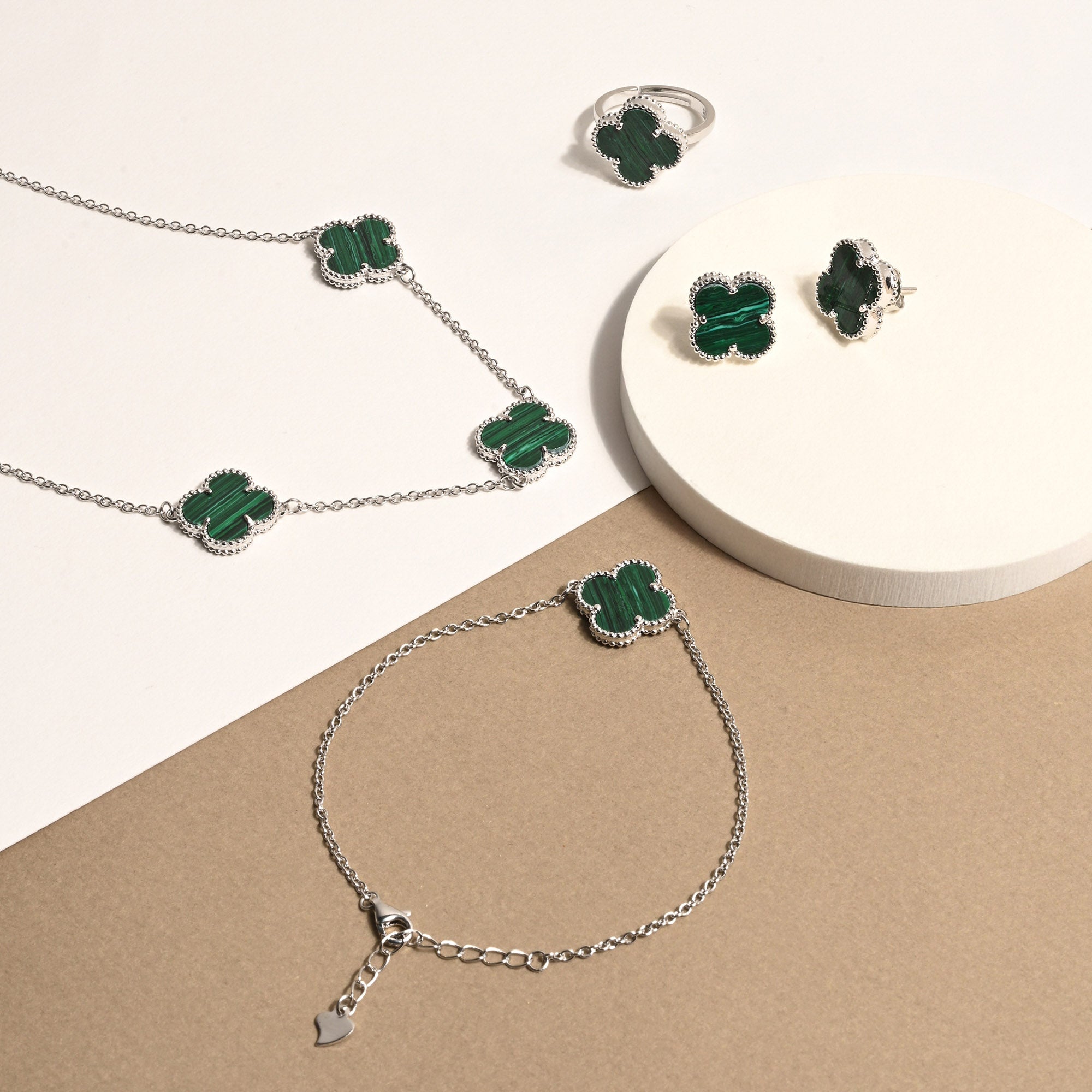 Clover Charm Jewellery Set