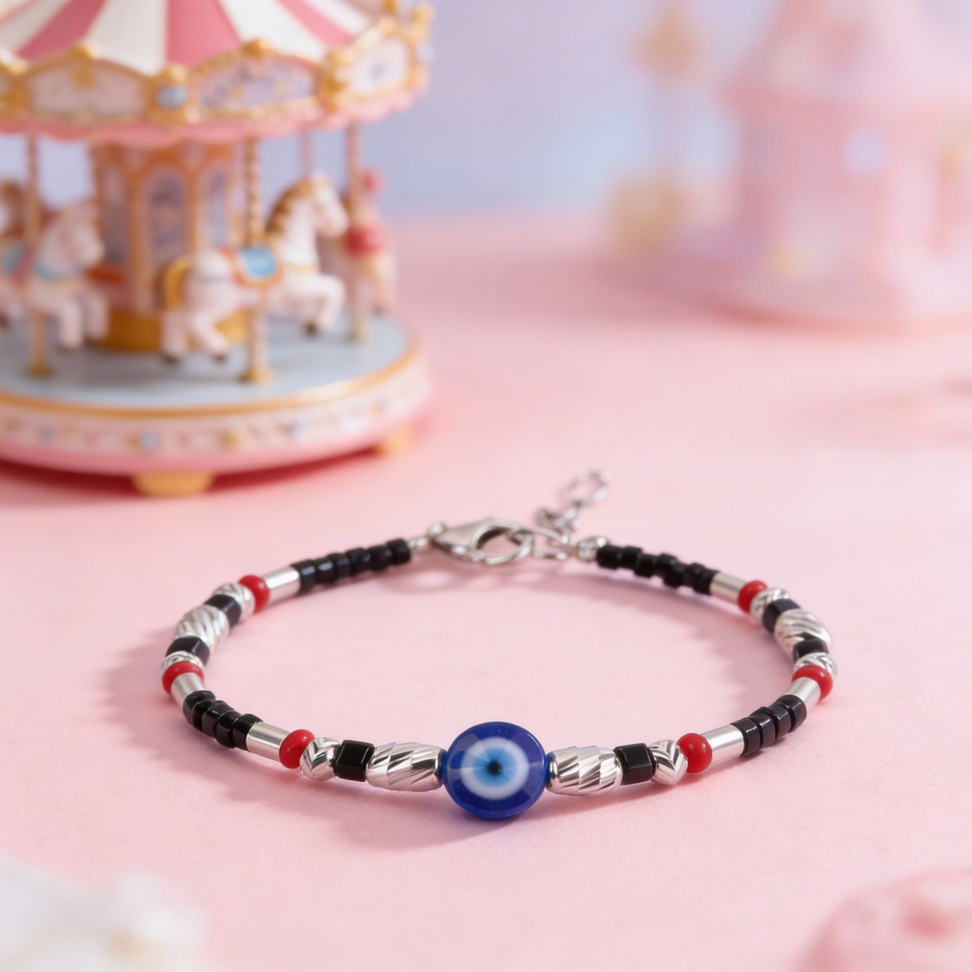 Blue Evil Eye Kids Anklet