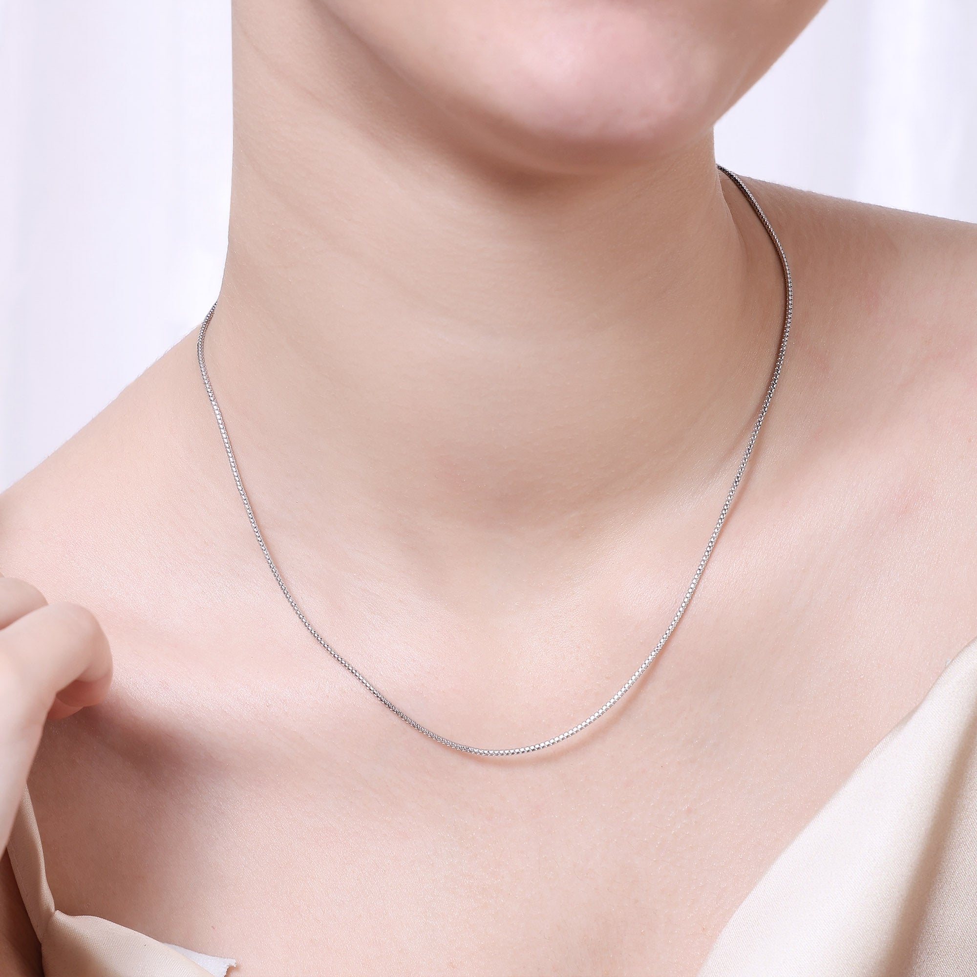 Fishbone Silver Chain