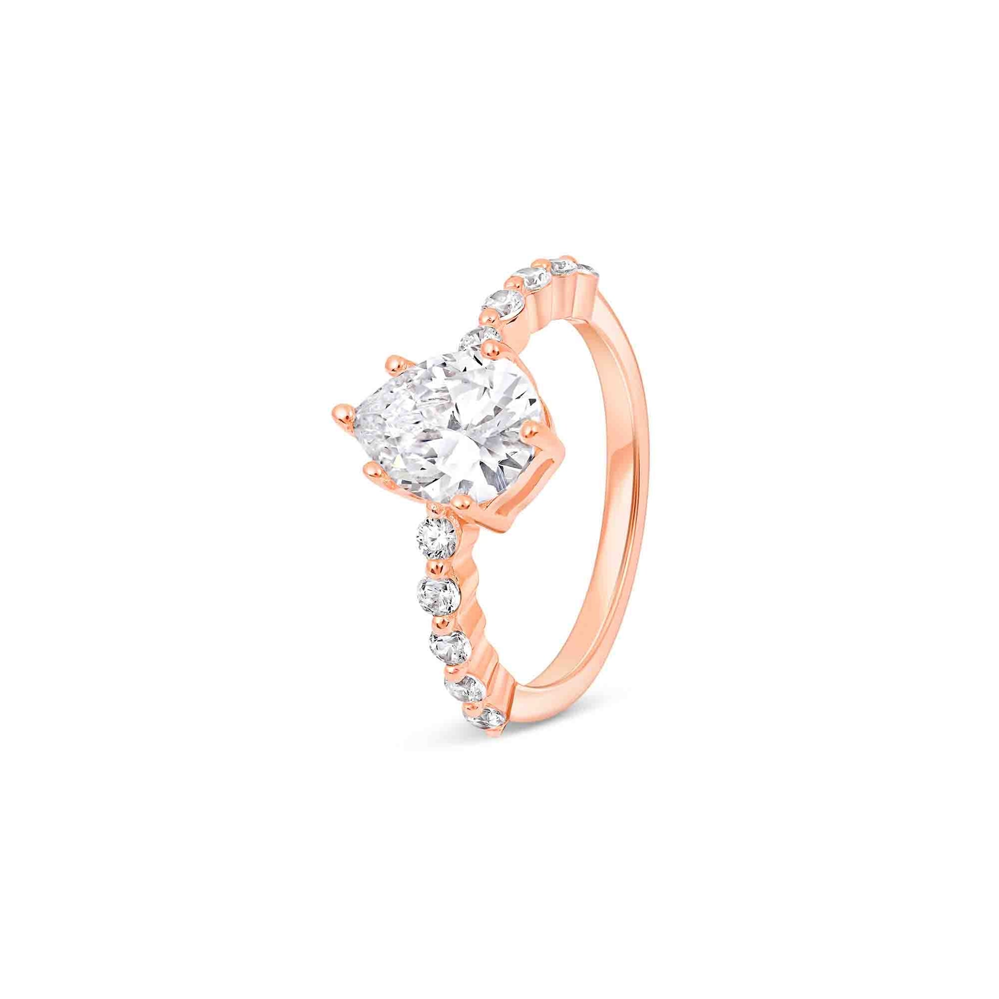 Pear Classic Accent Ring