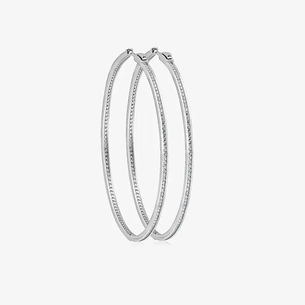 Minimalist Silver Hoops