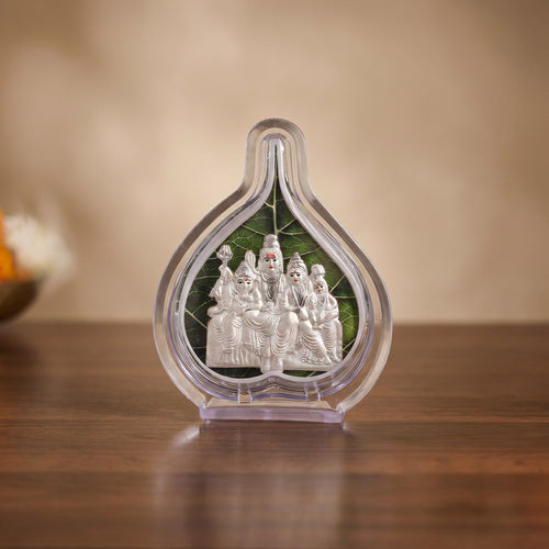 999 Silver Shiv Parivar Idol Frame