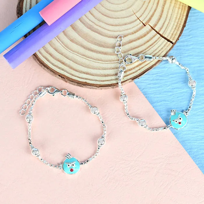 Sky blue cute baby Anklet - Touch925