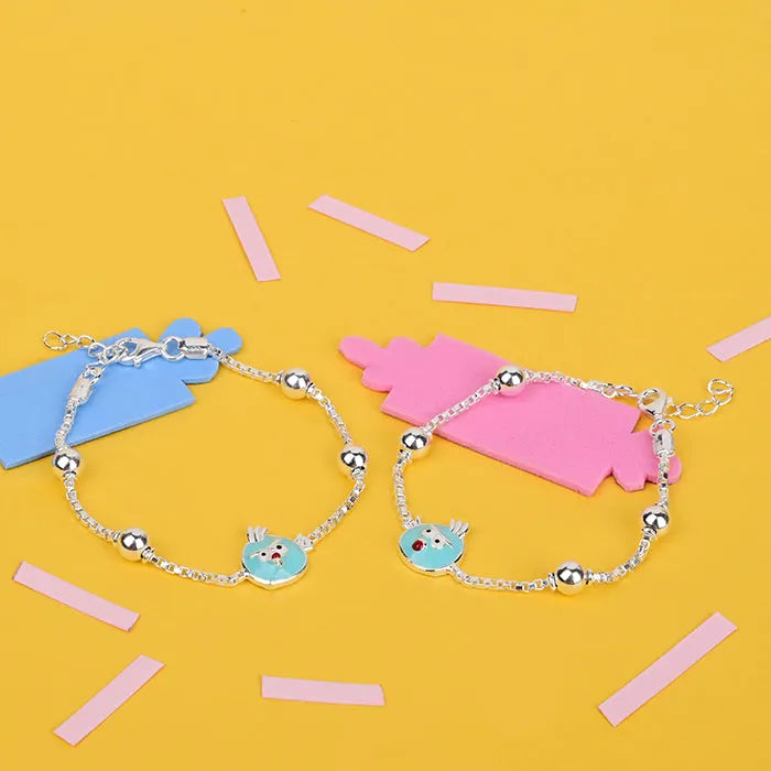 Sky blue cute baby Anklet - Touch925