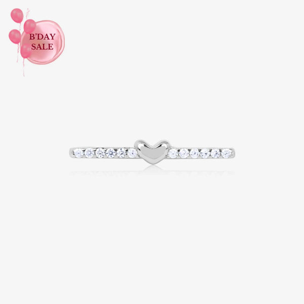 Silver Heart Watch Charm - Touch925