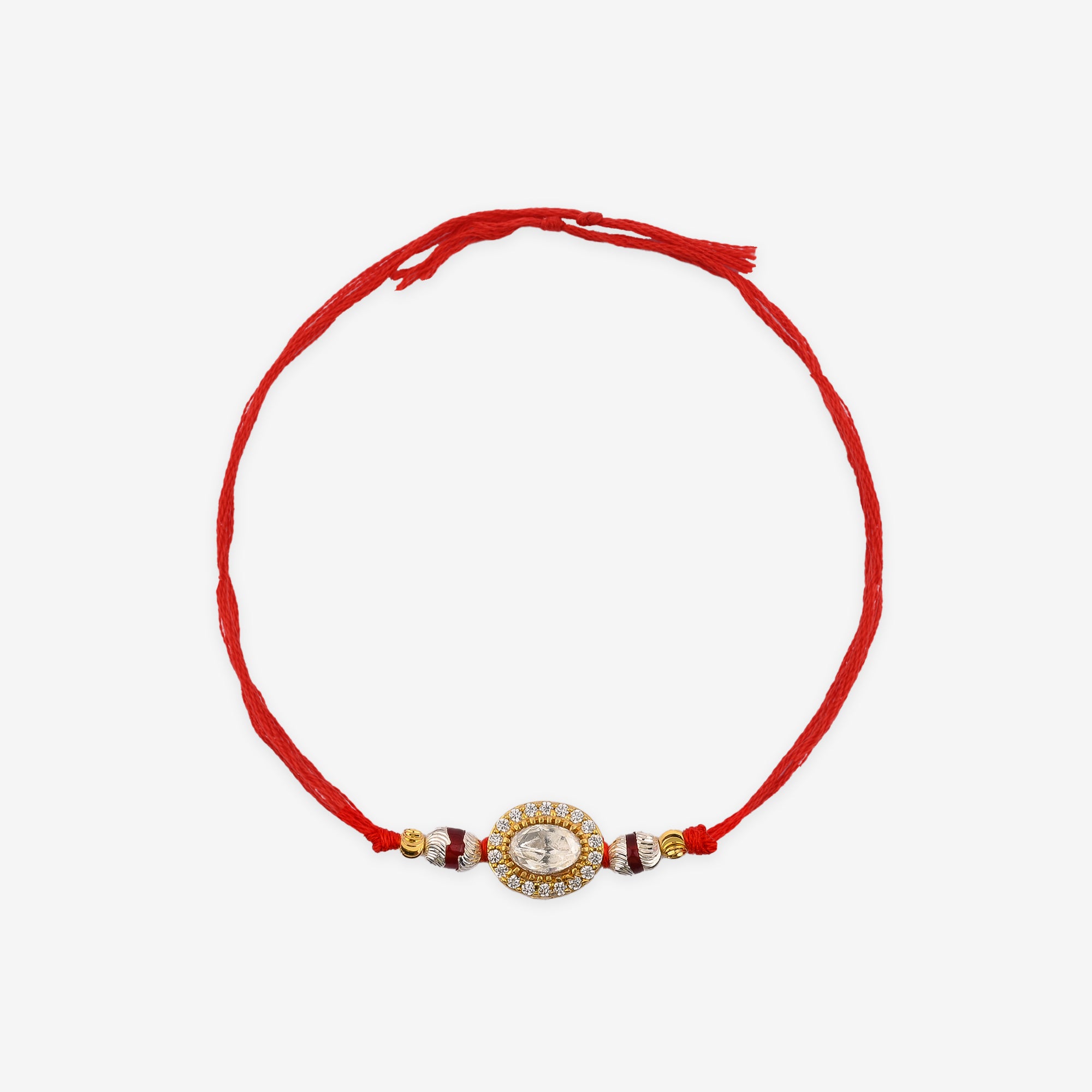 silver rakhi