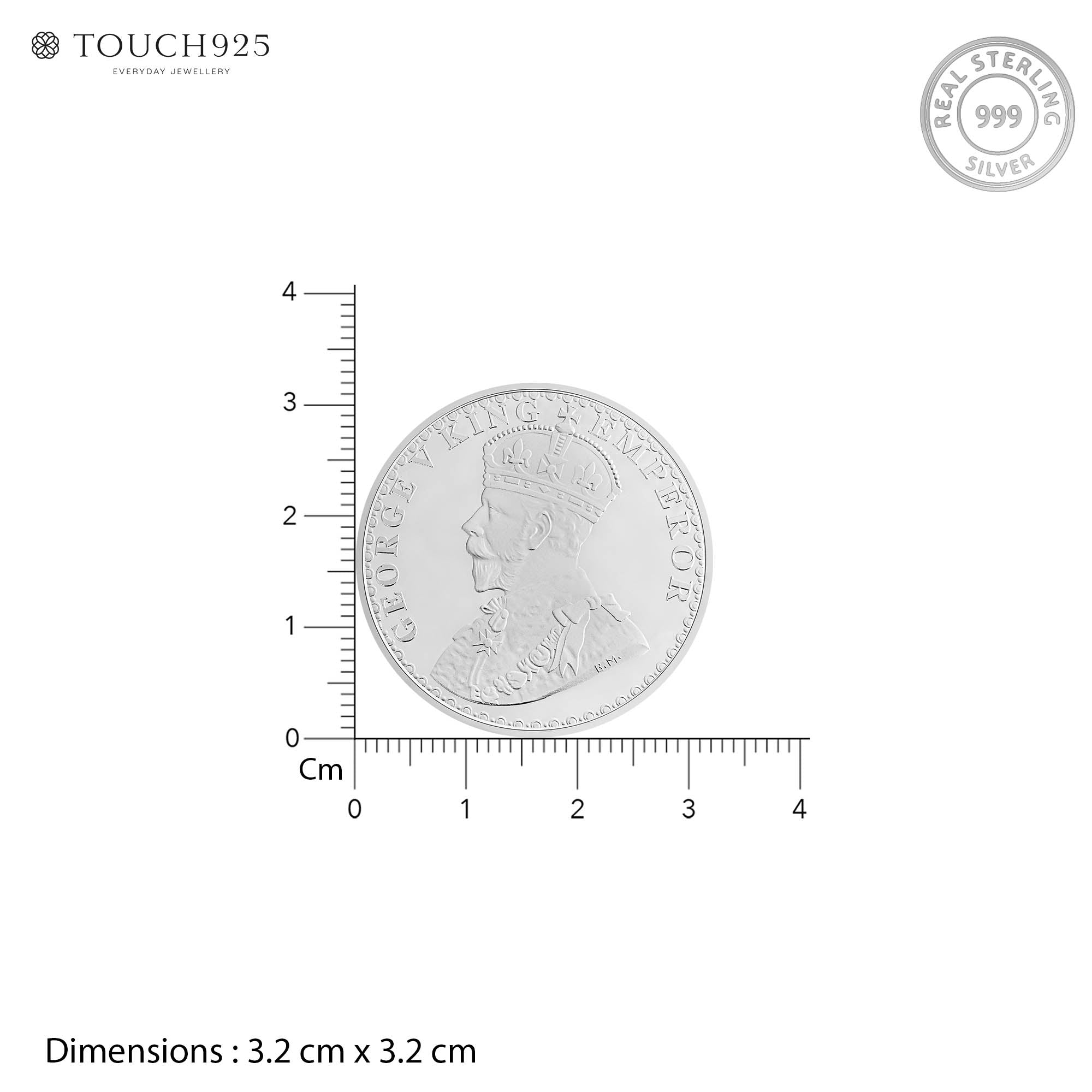 Pure 999 Silver 10g King Emperor Coin