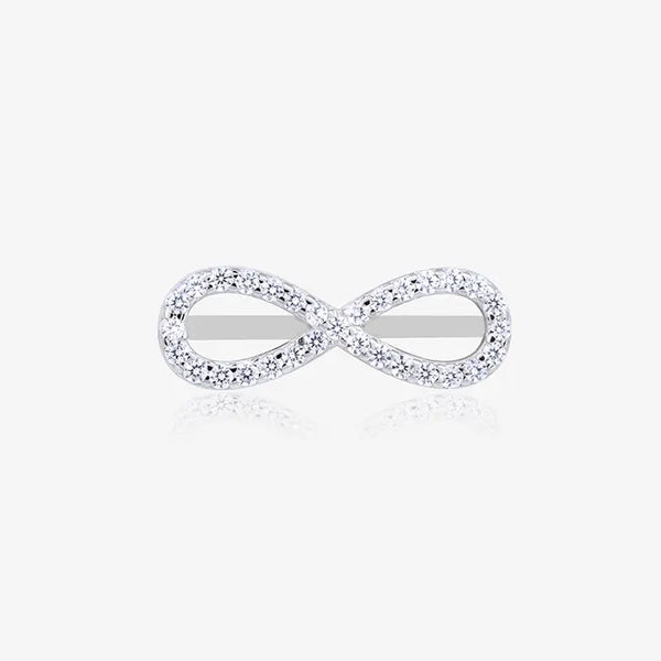 Silver Infinity Watch Charm