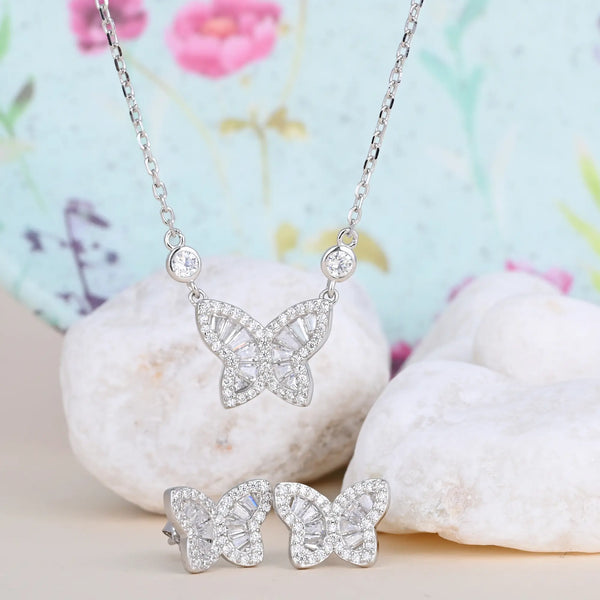 Whispering Wings Necklace Set