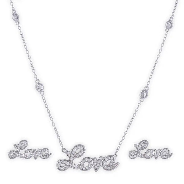 LOVE Note Pendant Chain Set