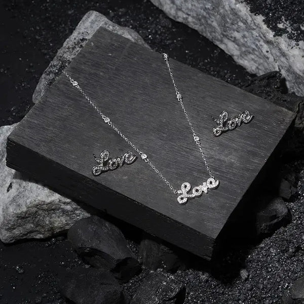 LOVE Note Pendant Chain Set - Touch925