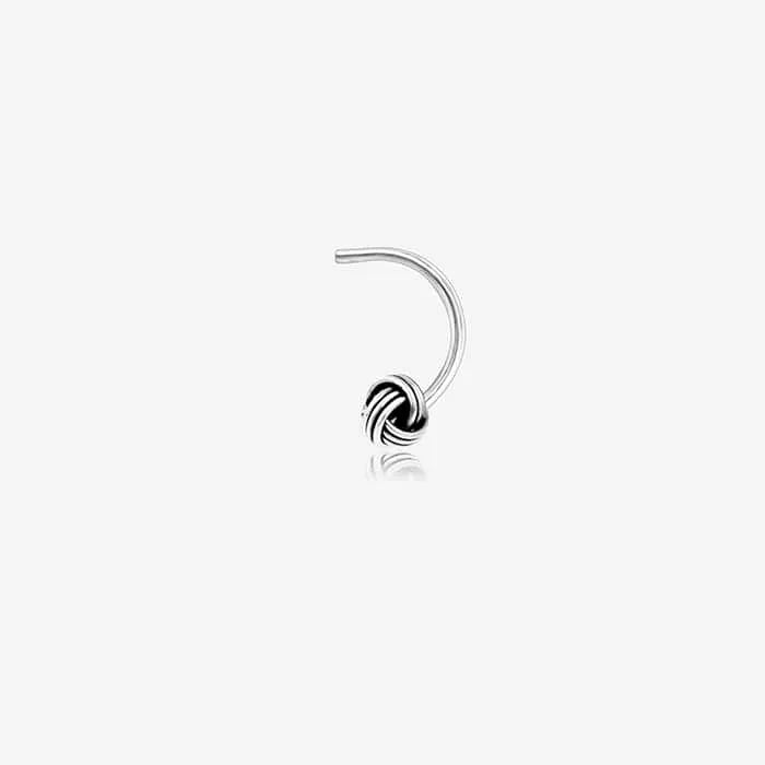 Knotted Classic Nose Pin - Touch925