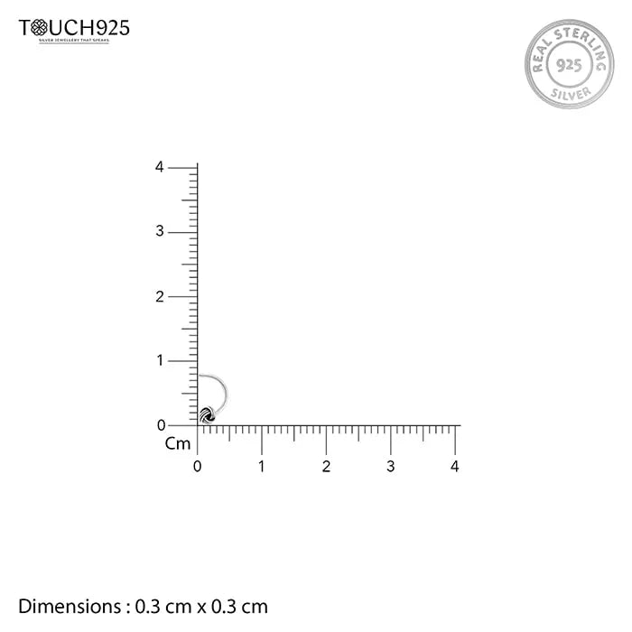 Knotted Classic Nose Pin - Touch925