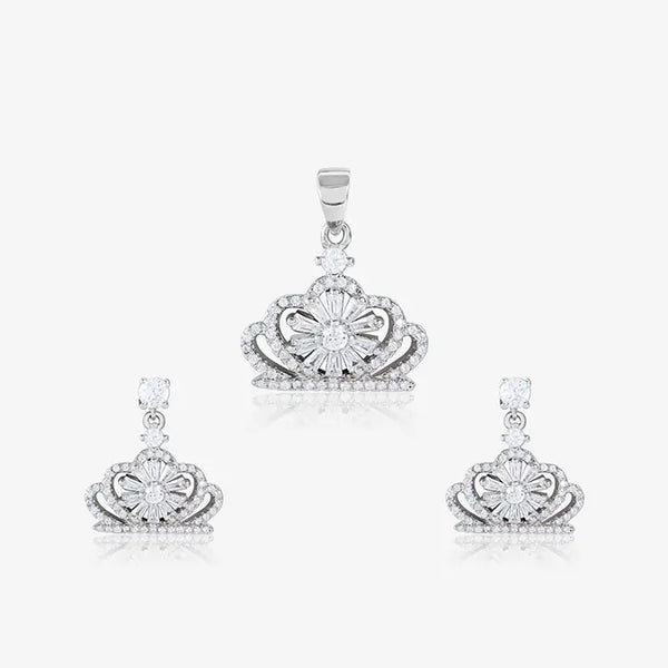 Crowned Radiance Pendant set