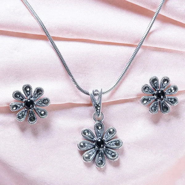 Mystic Flower Pendant set - Touch925