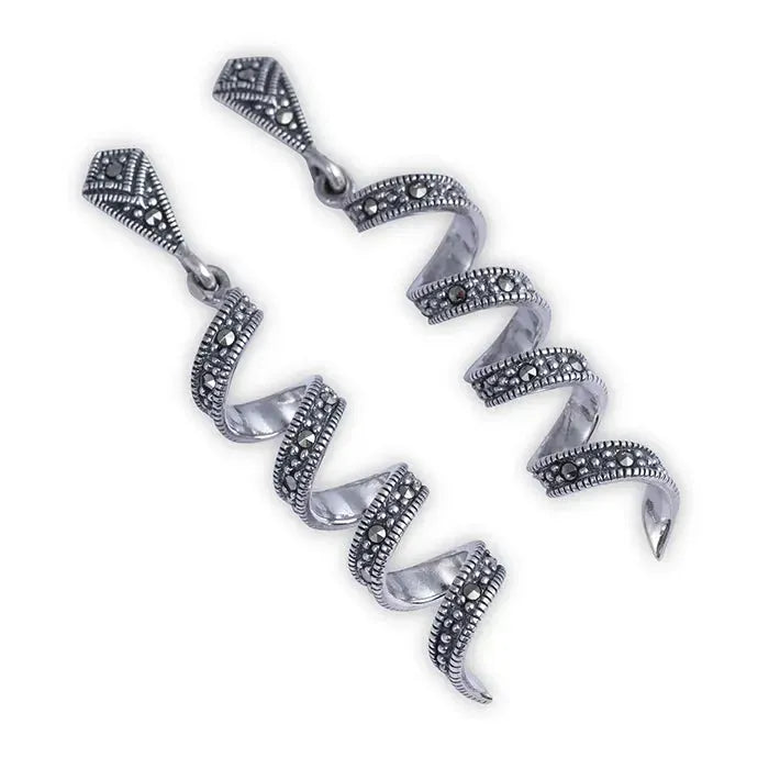 Silver Serenity Swirls Pendant Set - Touch925