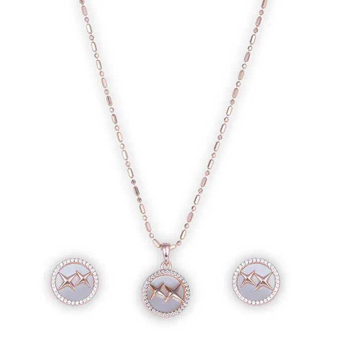 Rosy Radiance Pendant Set - Touch925