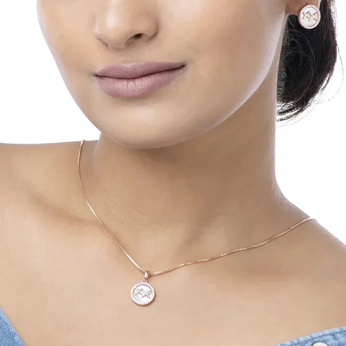 Rosy Radiance Pendant Set - Touch925