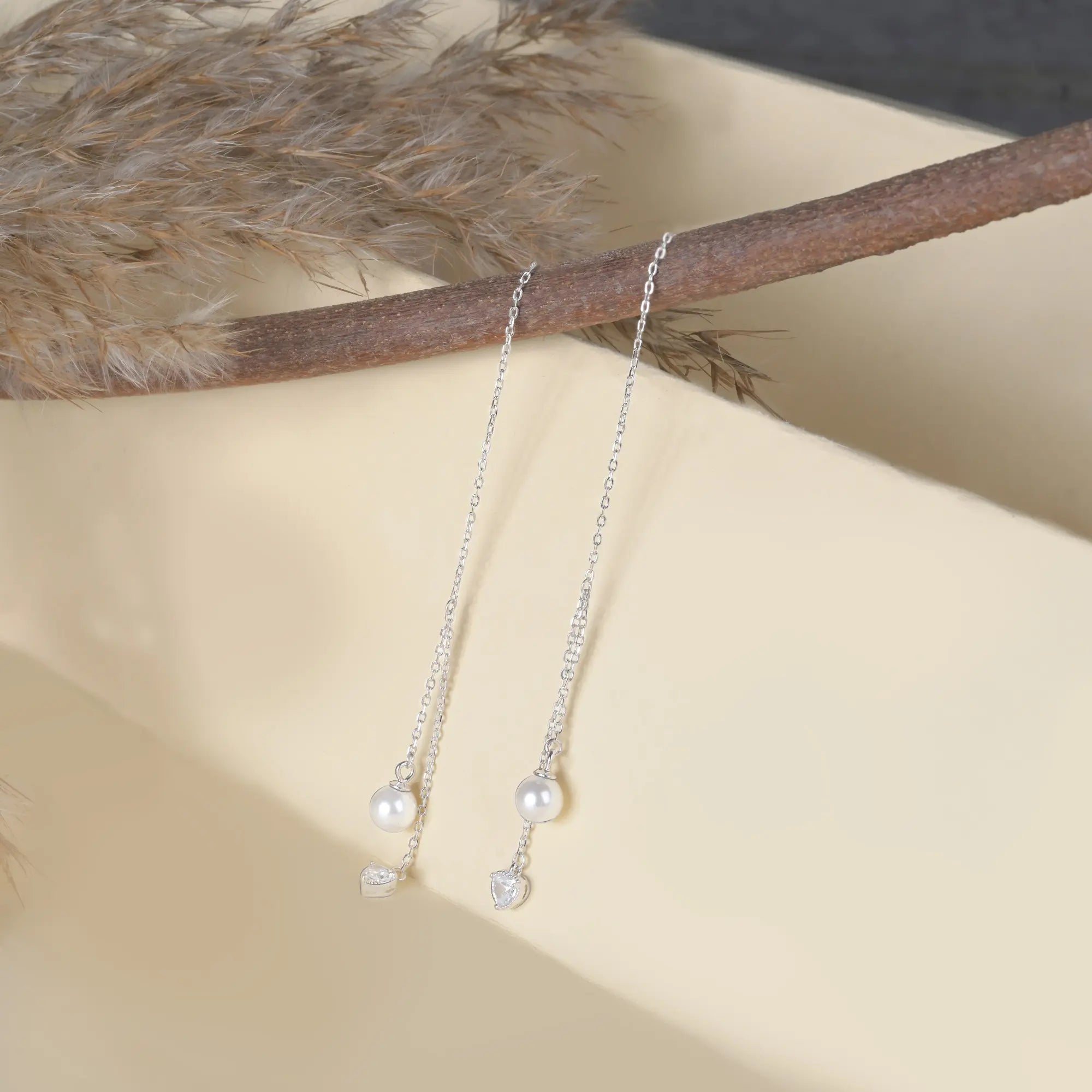 silver earrings