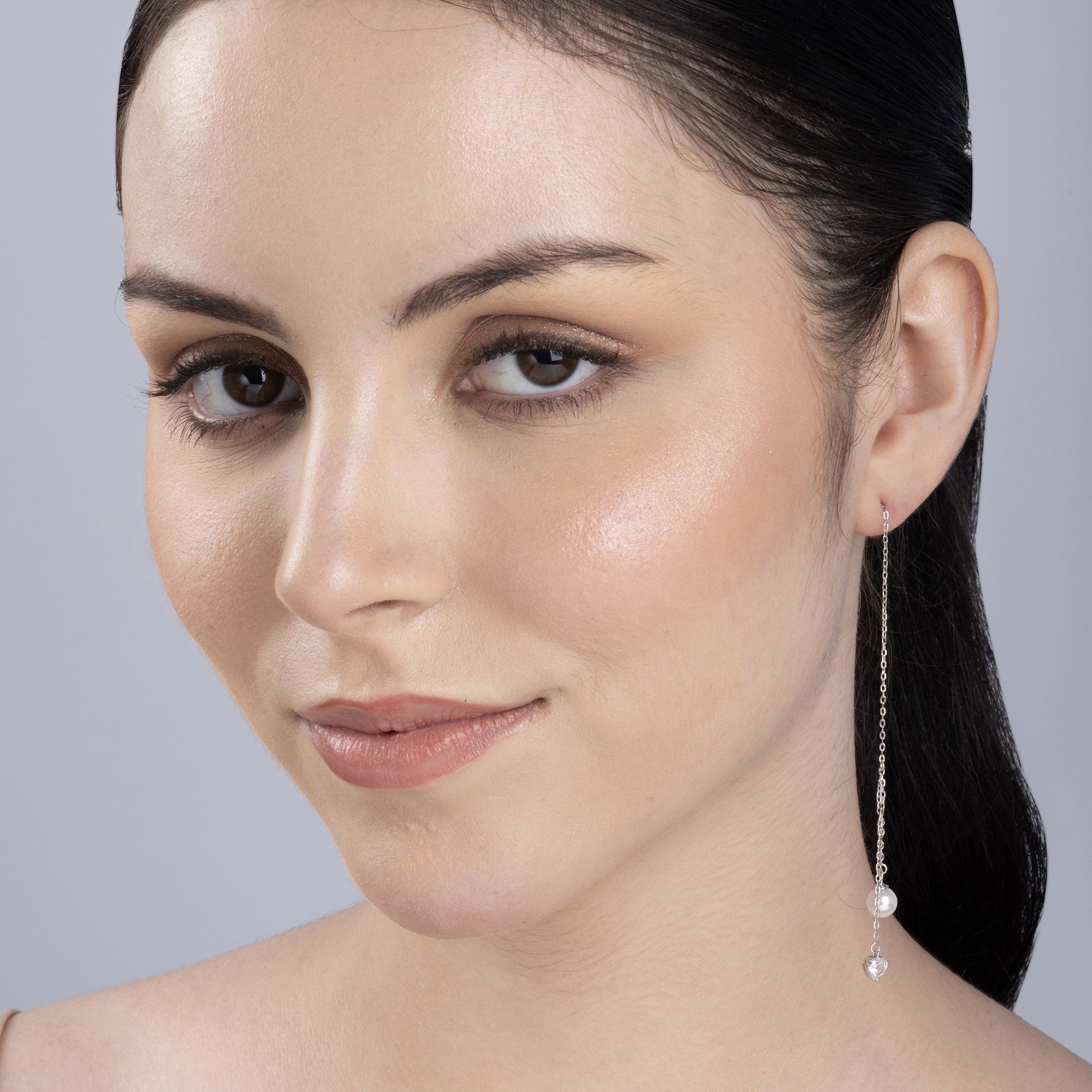 silver earrings
