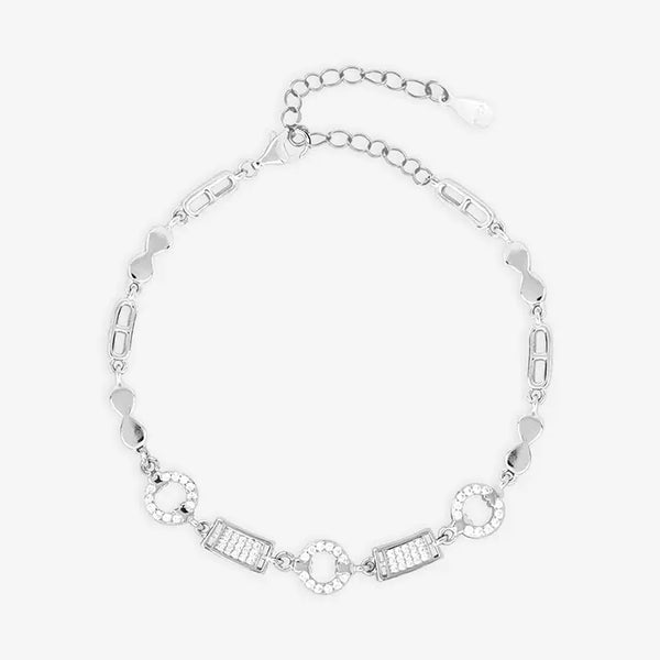 Silver Geometric Bracelet