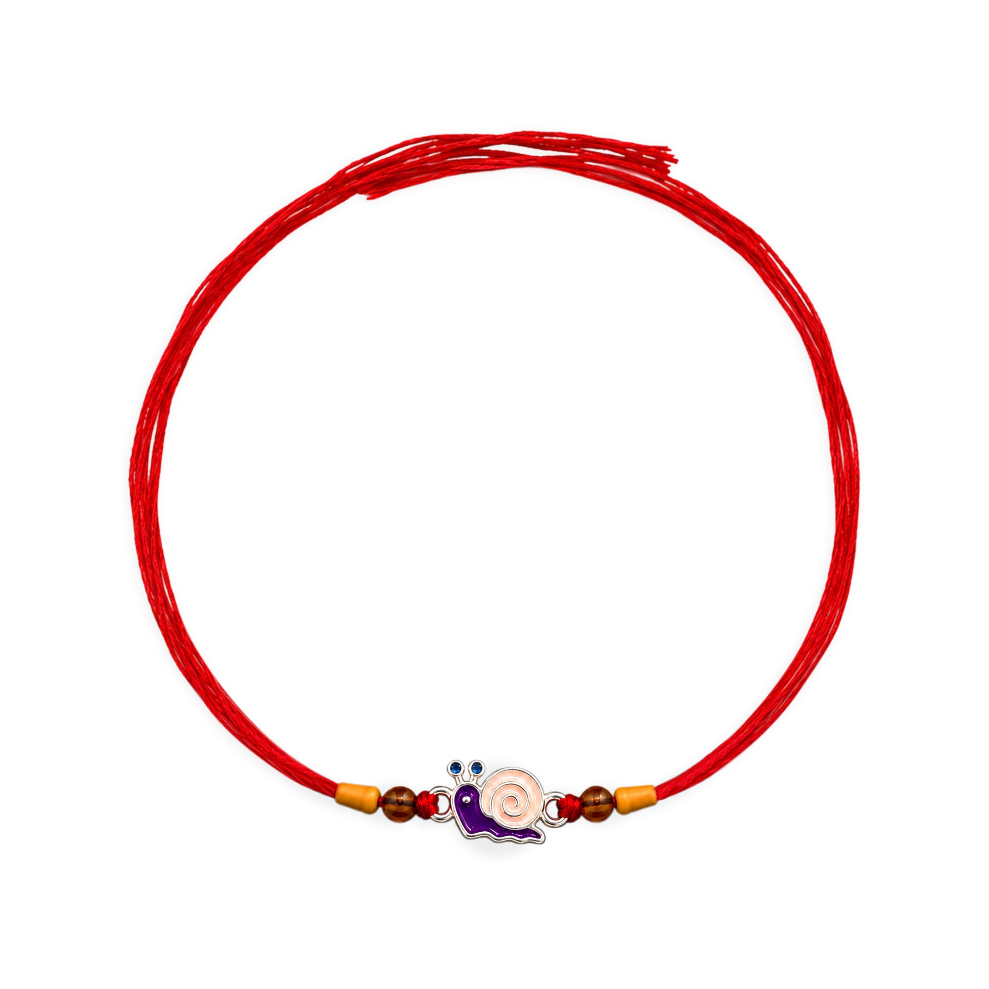 Snail Charm Silver Rakhi