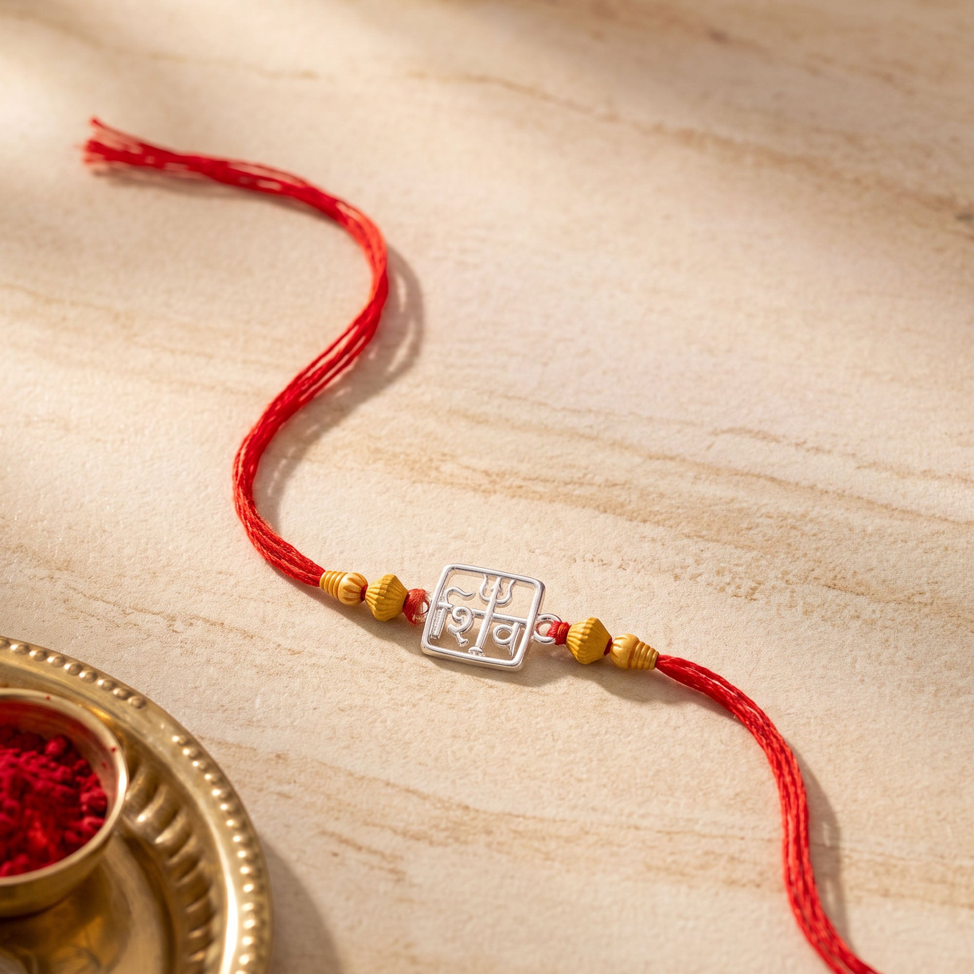 Shiv Silver Rakhi