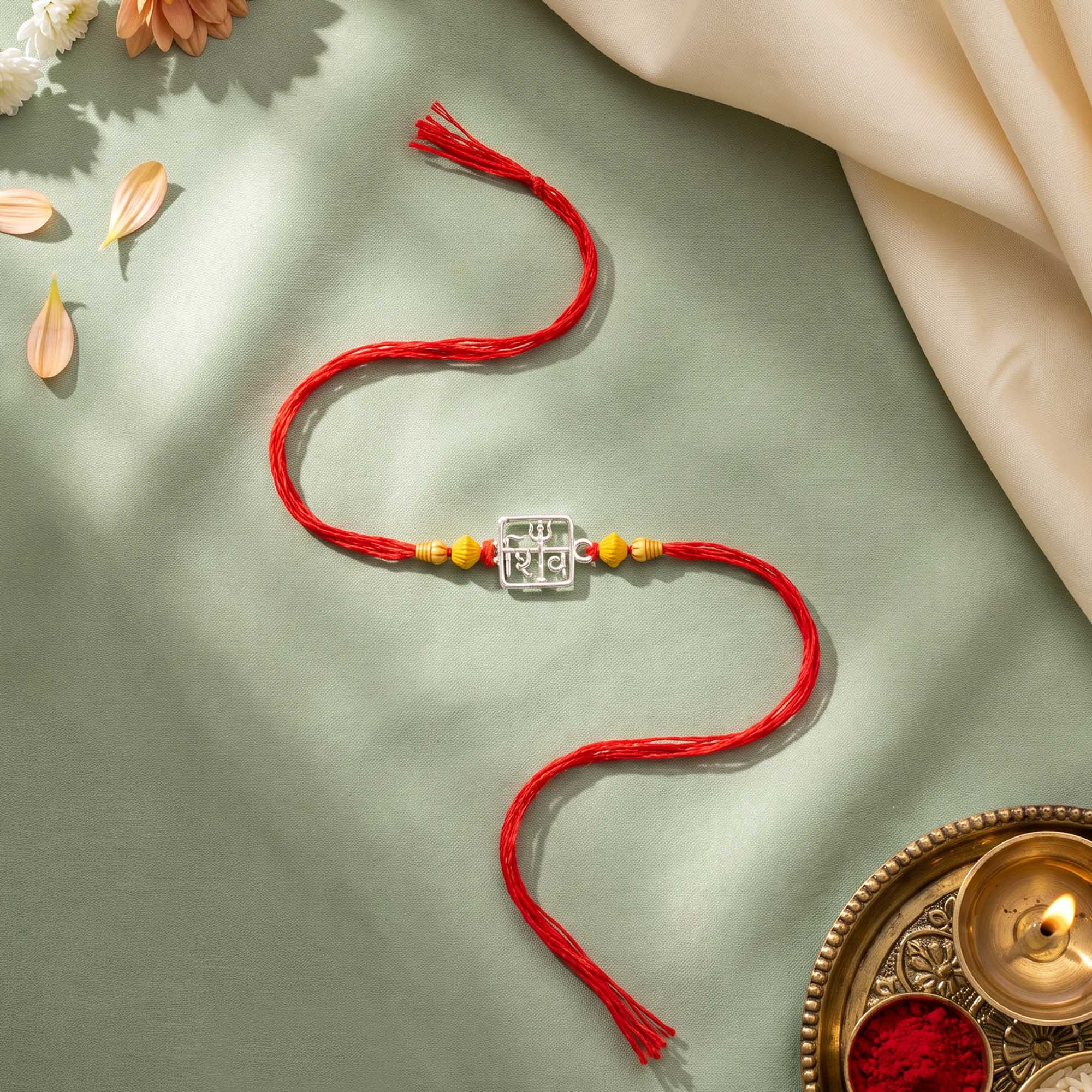 Shiv Silver Rakhi