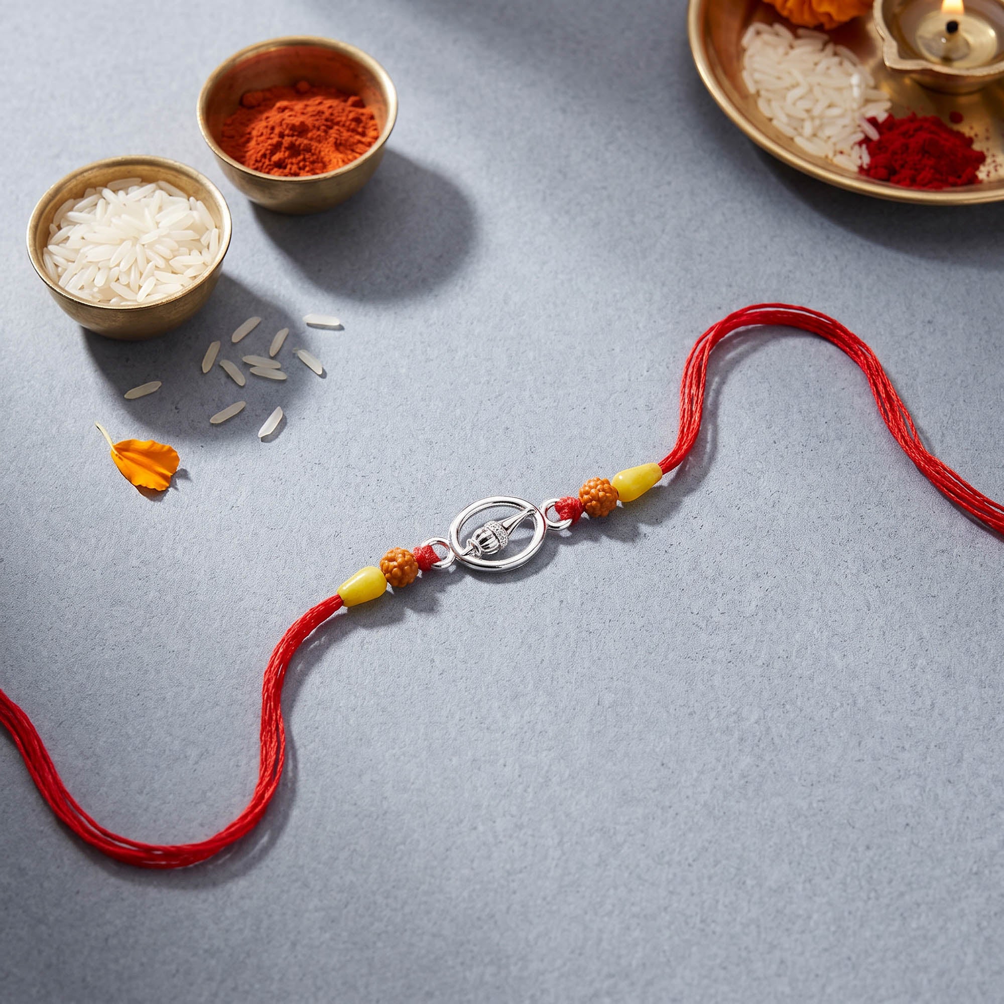 Hanuman Gada Silver Rakhi