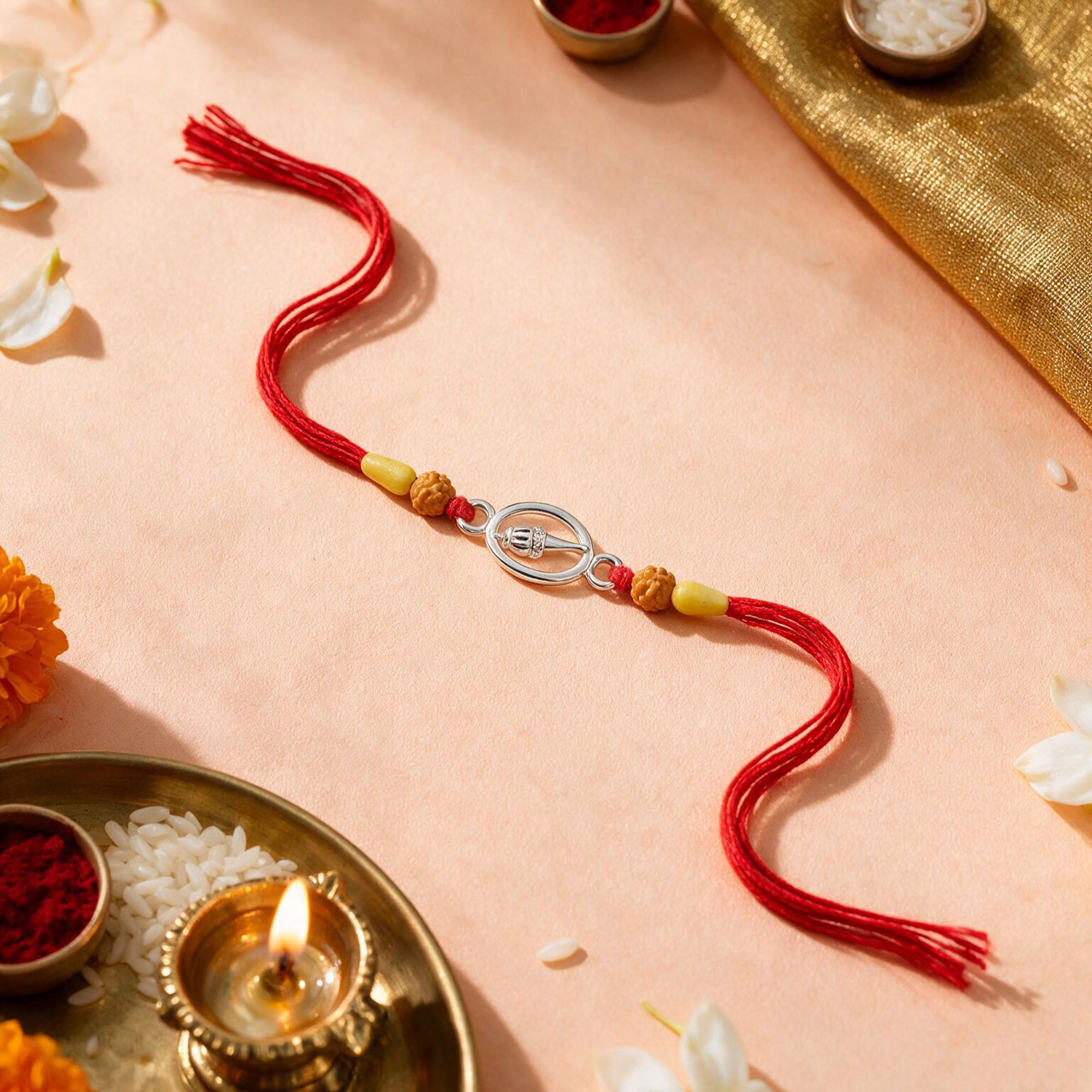 Hanuman Gada Silver Rakhi