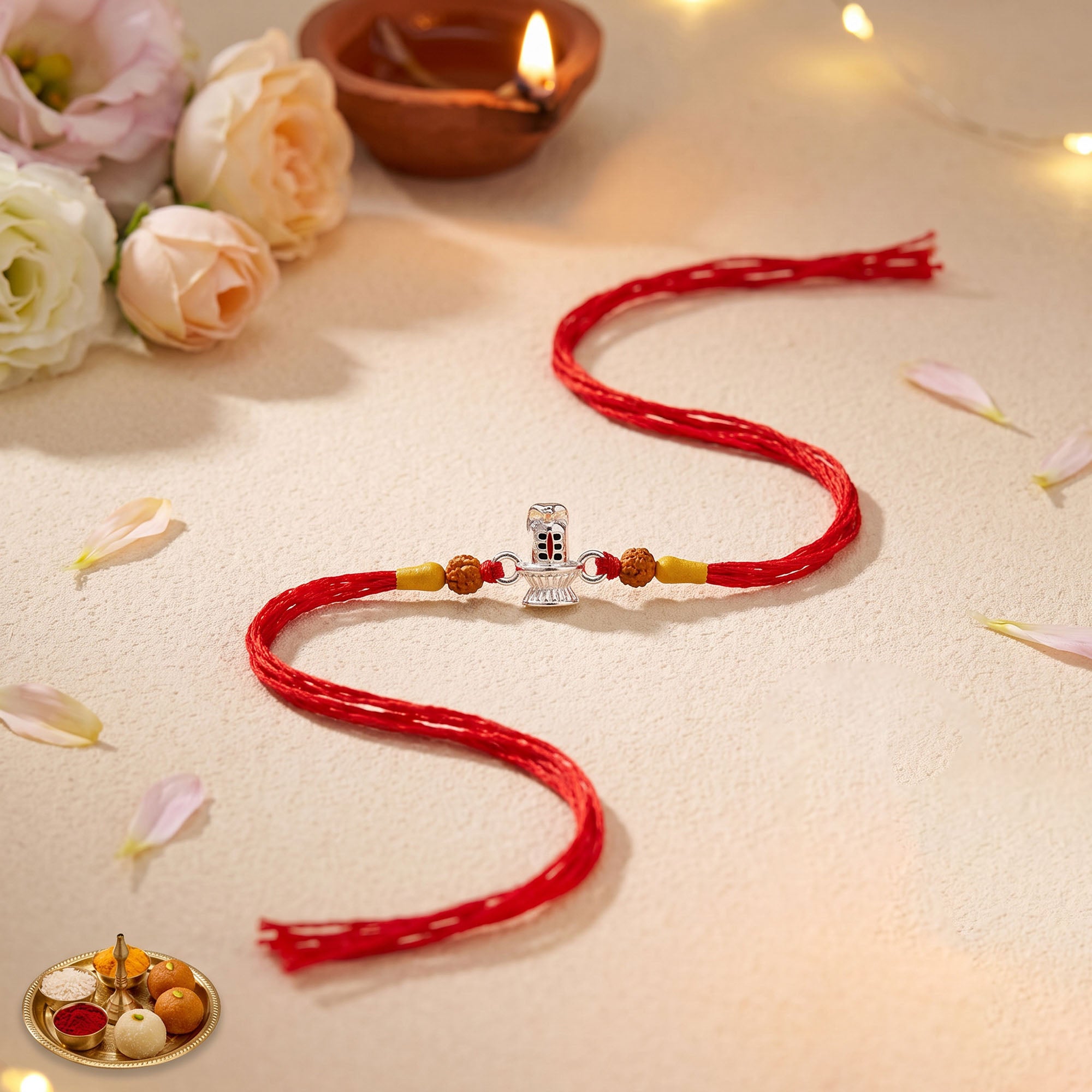 Trishul Silver Rakhi