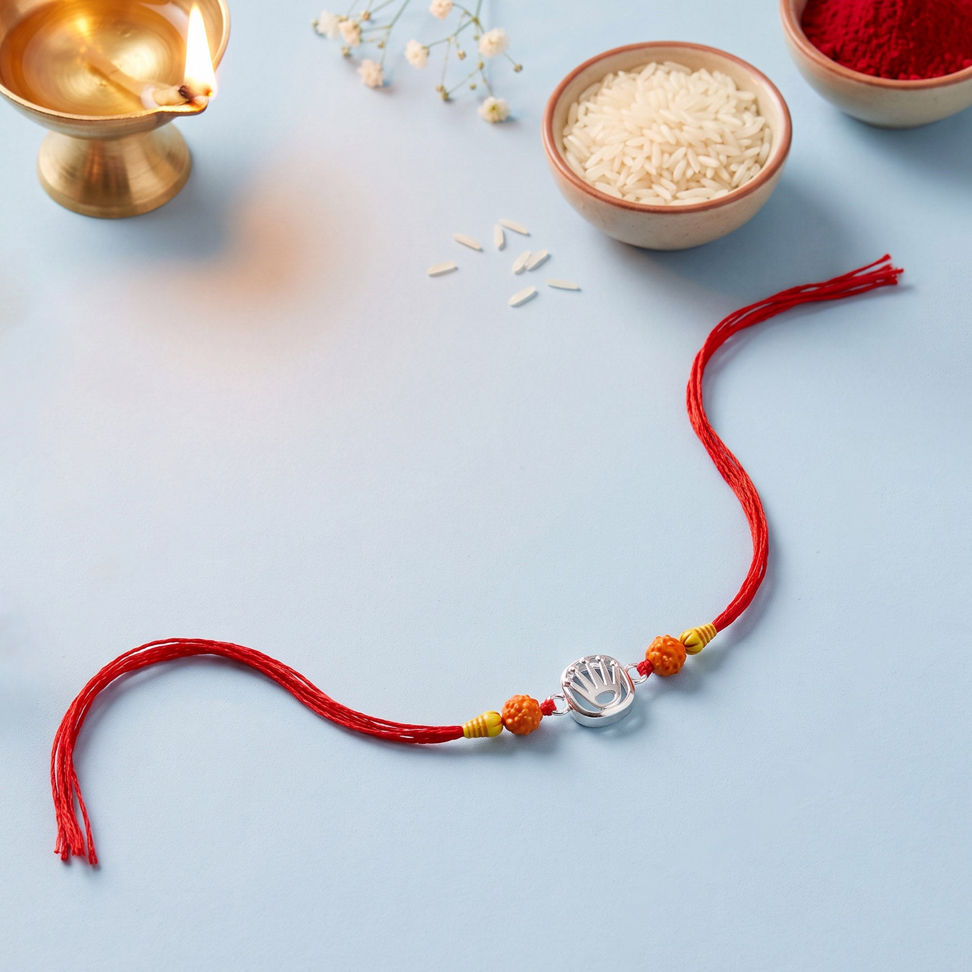 Crown Silver Rakhi