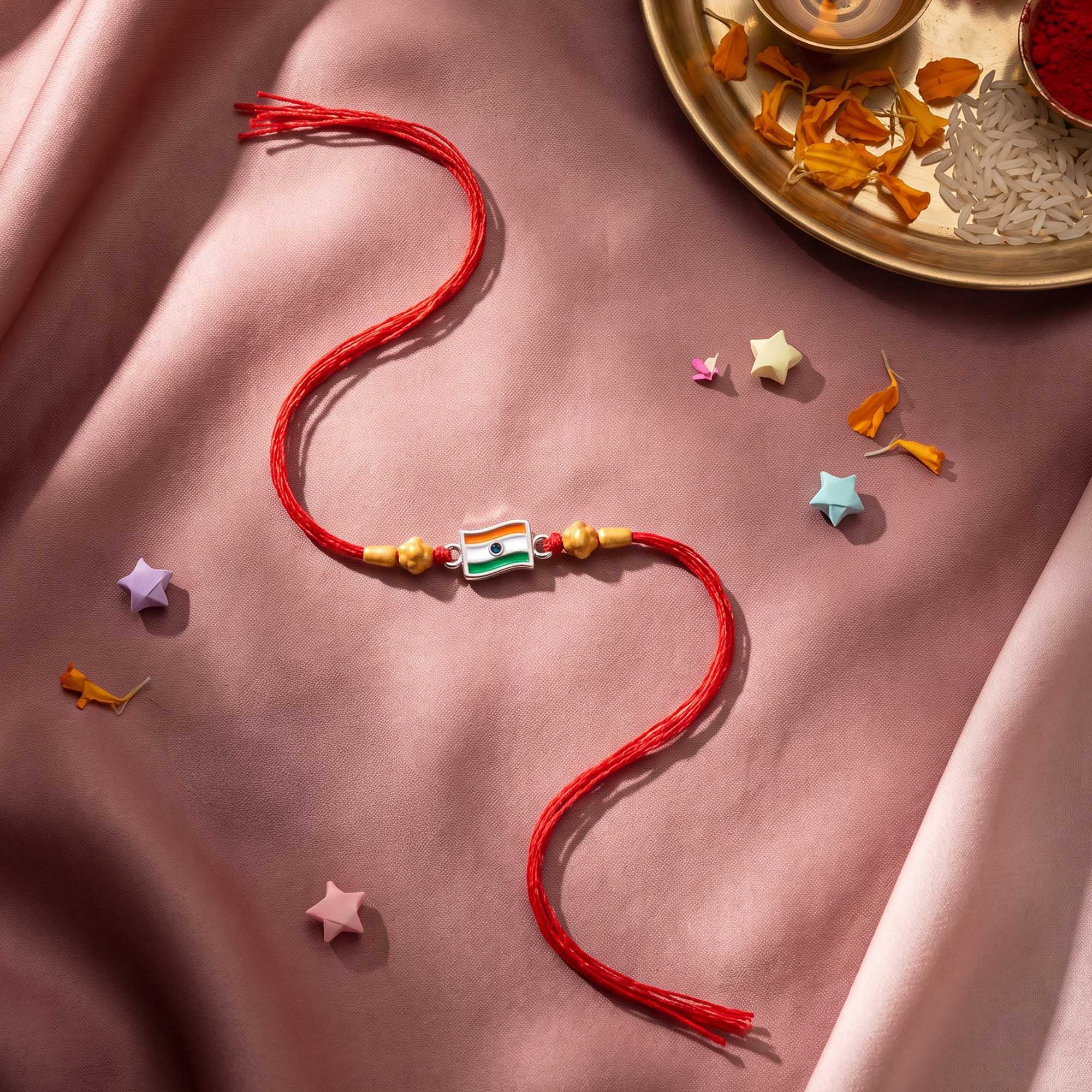 Tiranga Silver Rakhi