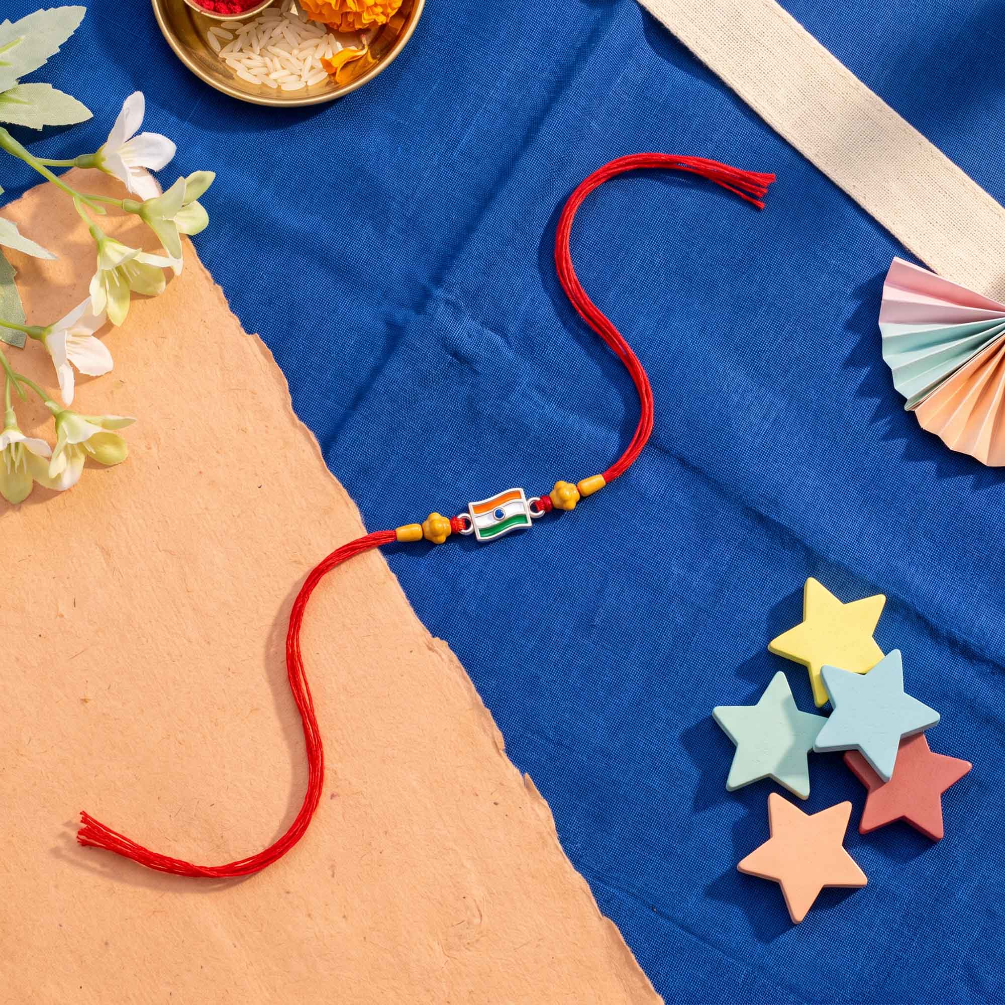 Tiranga Silver Rakhi