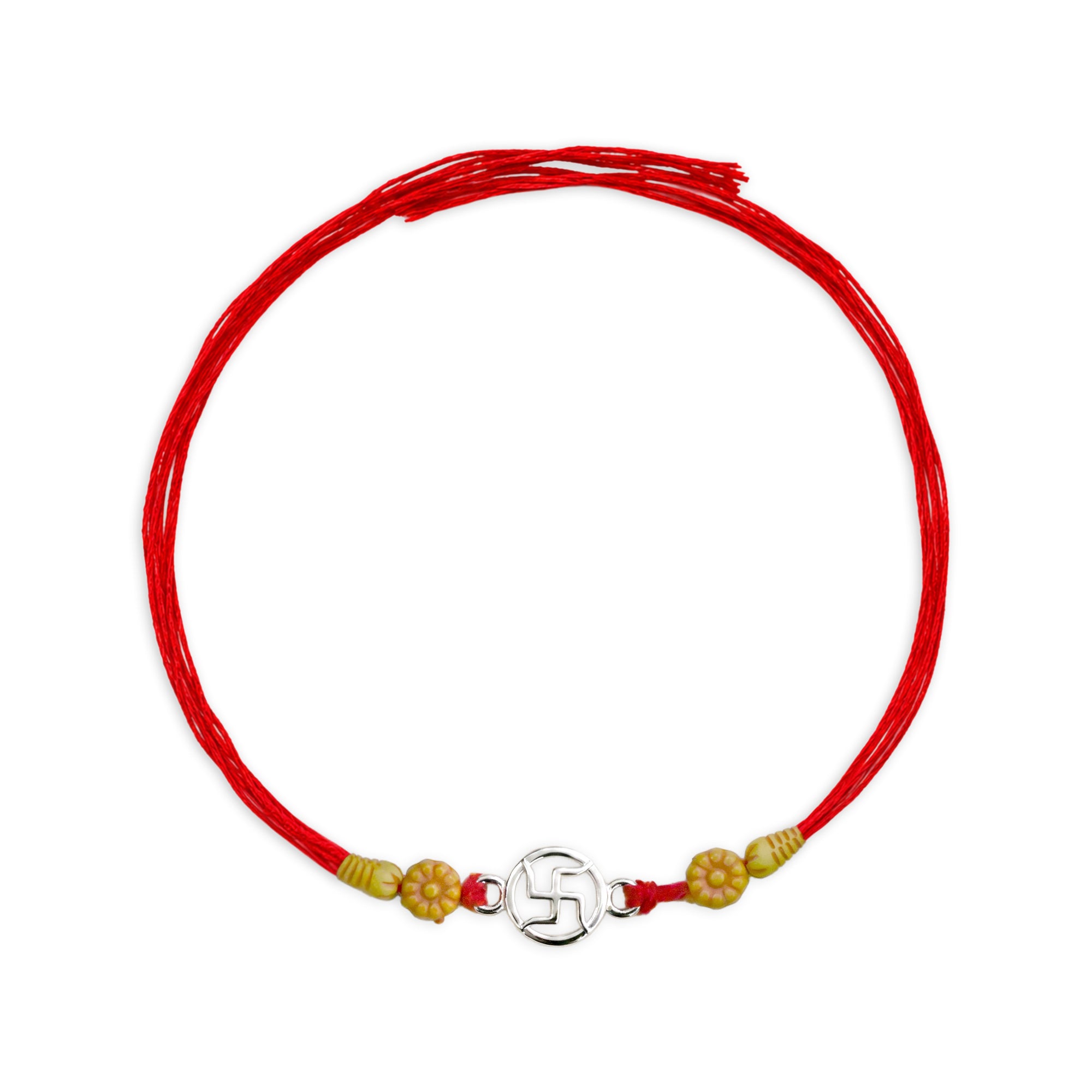 Swastik Silver Rakhi