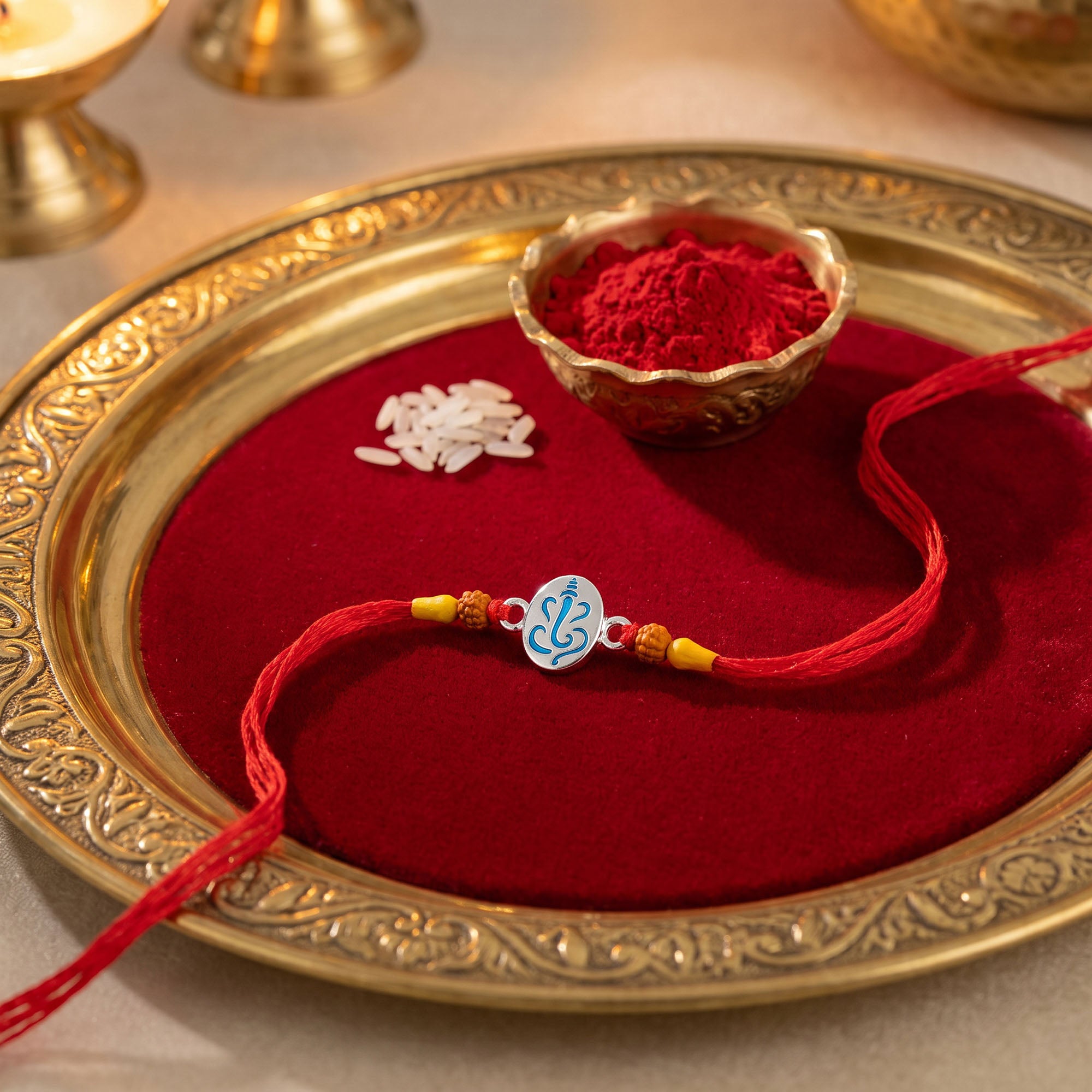 Blue Ganesha Rakhi