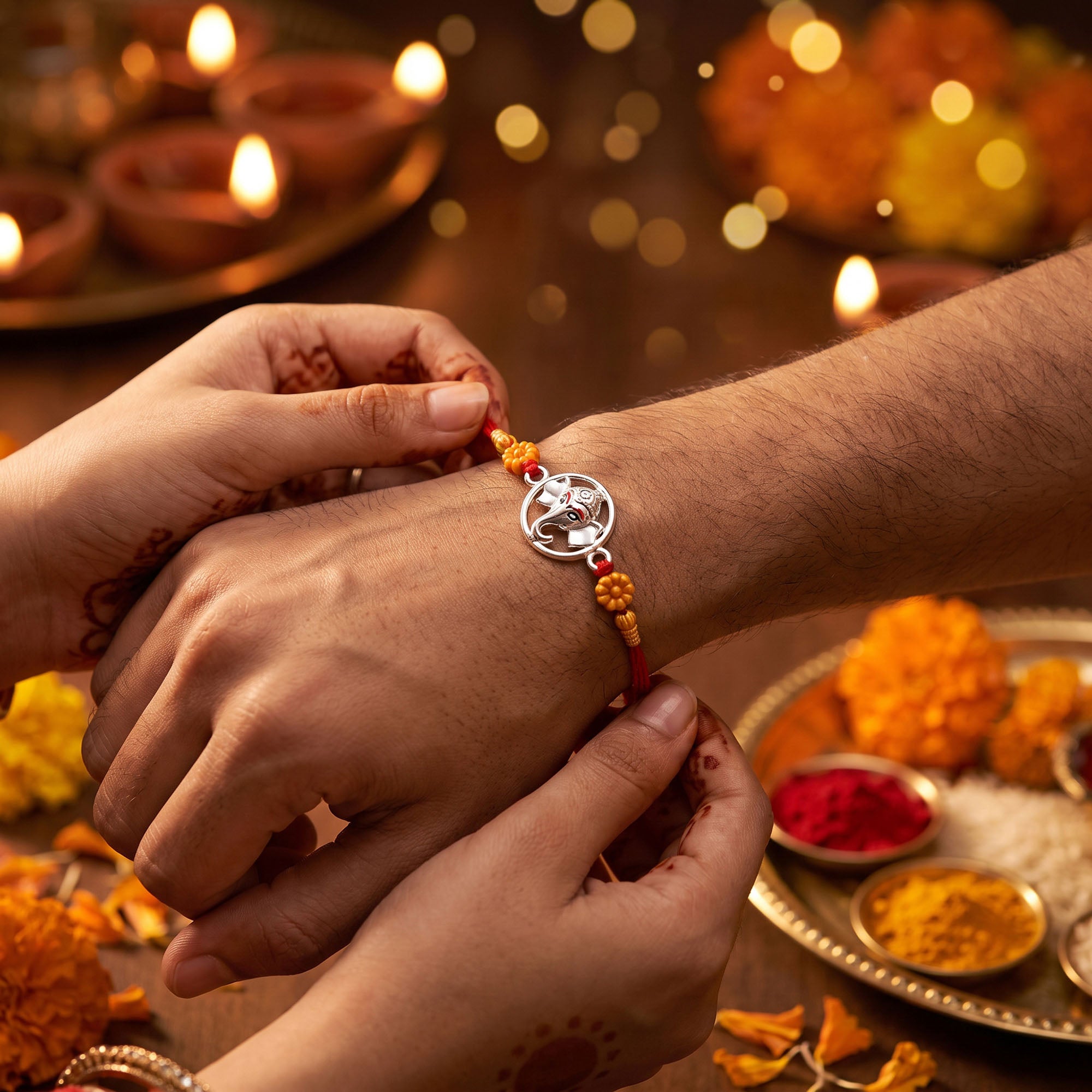 Auspicious Ganesha Rakhi