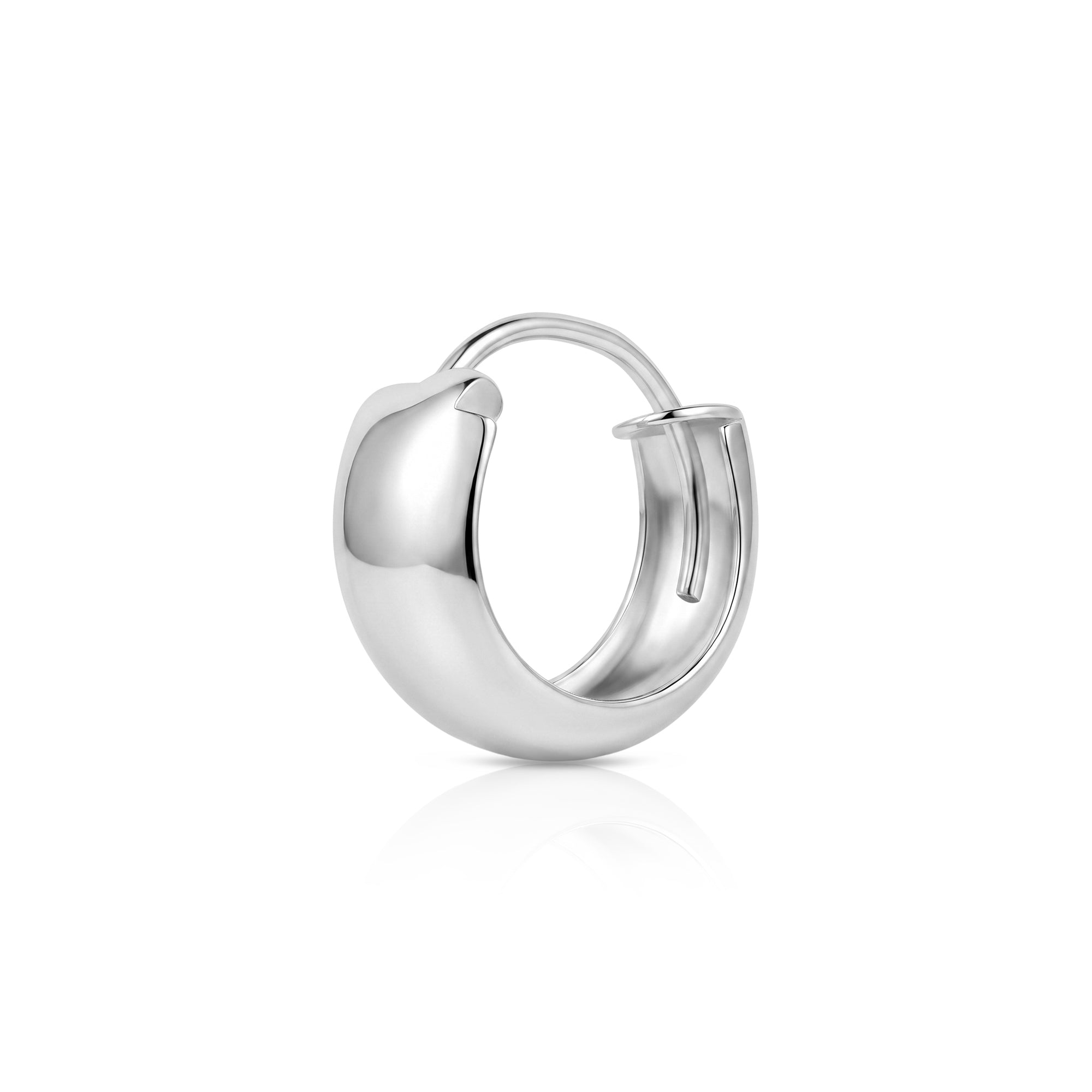 Minimalist Wide Hoop Earring