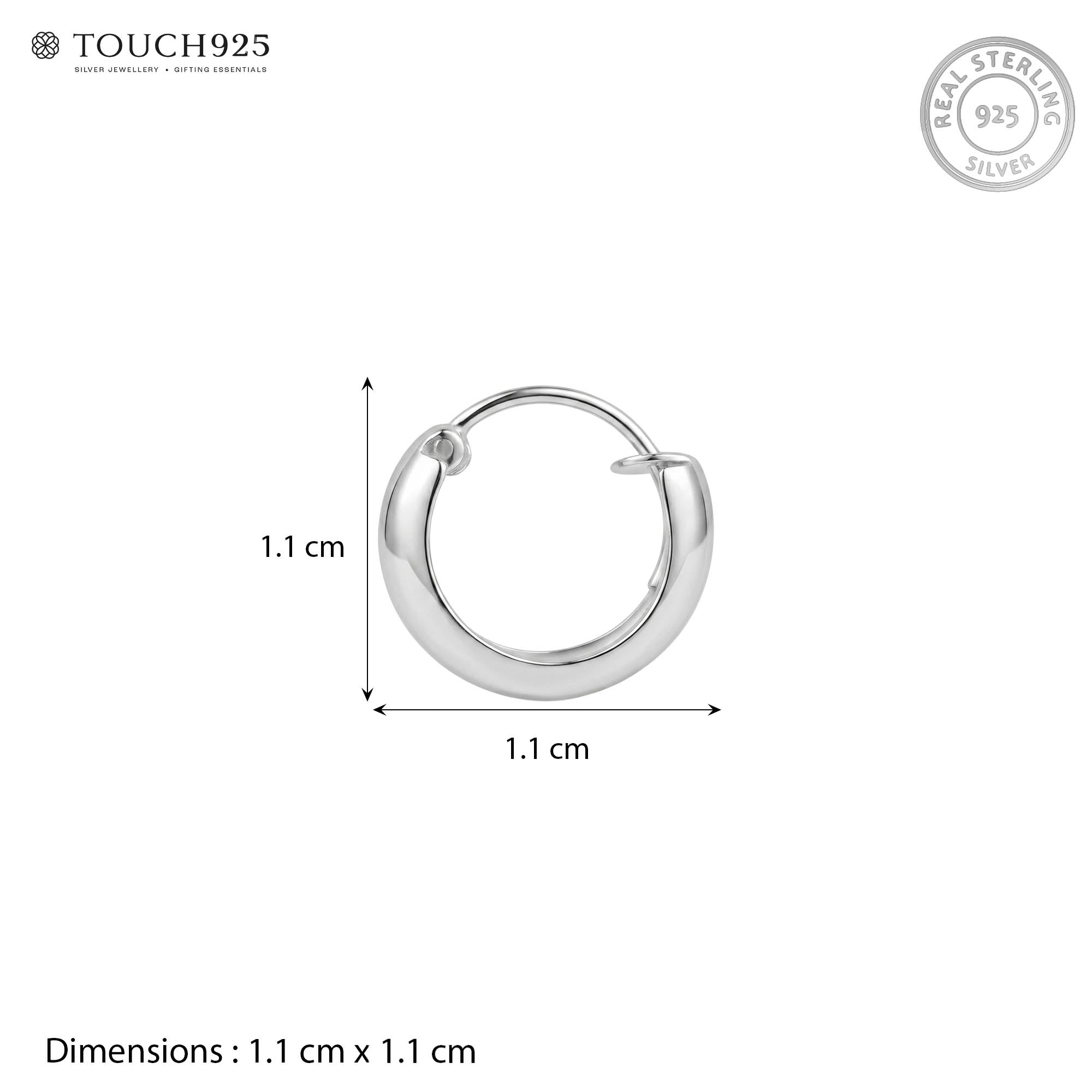 Minimalist Wide Hoop Earring