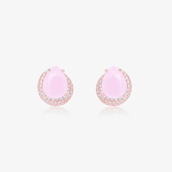 Rose Gold Blush Pink Studs