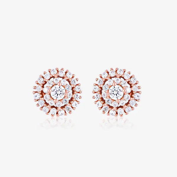 Rose Gold Circle Harmony Stud