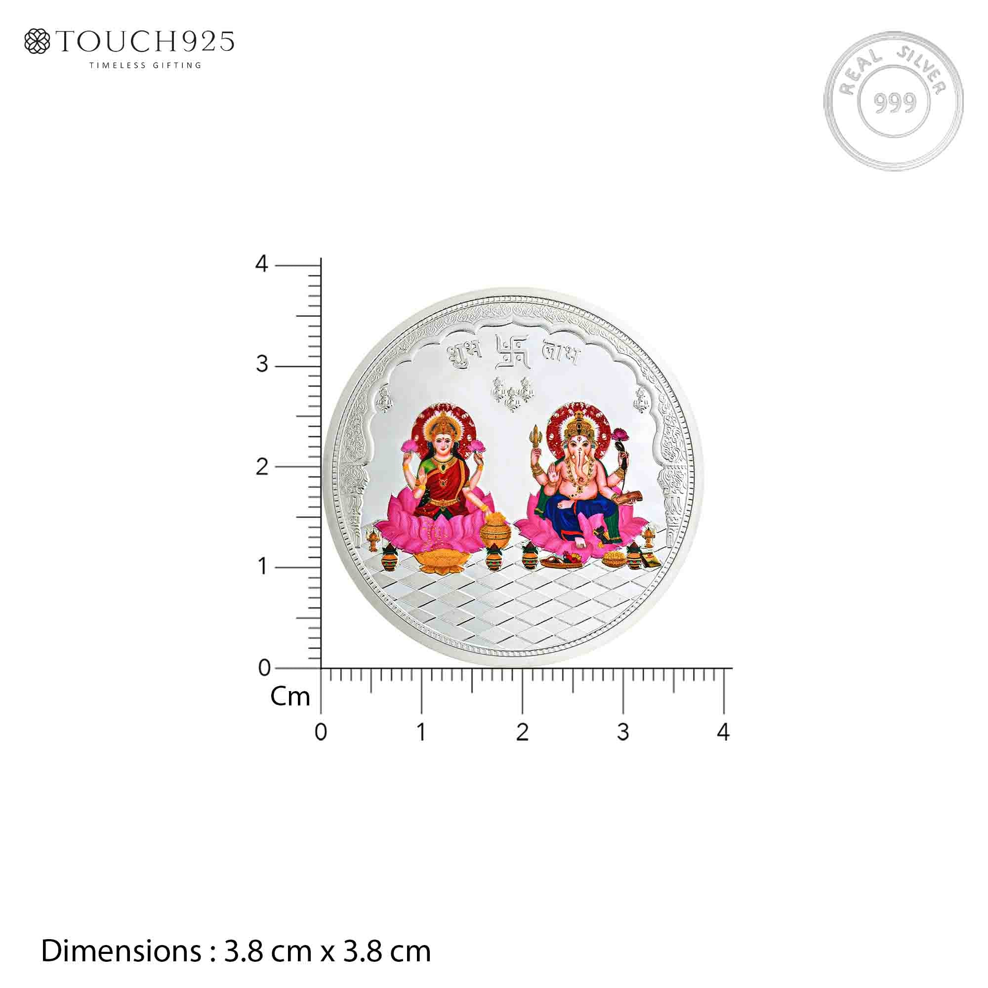 10-100g Lakshmi Ganesh Pure 999 Silver Coin