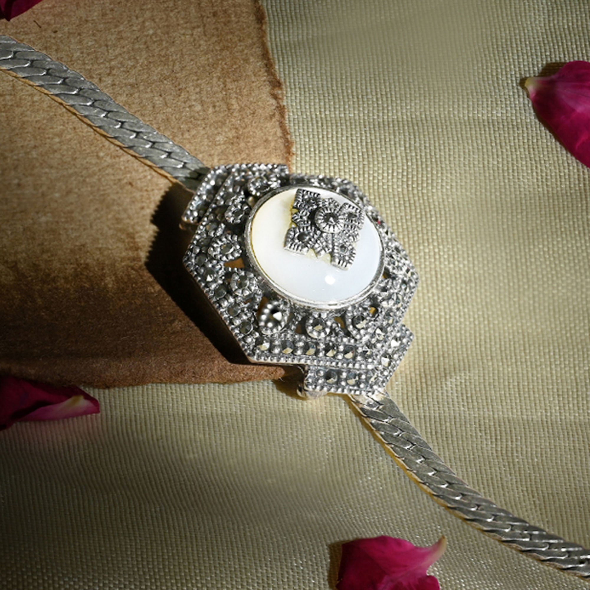 Hexagonal Silver Bracelet