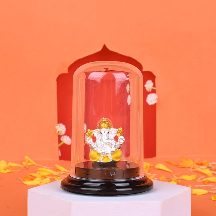 999 Silver Ganesh Ji Devotee Presence Idol - Touch925