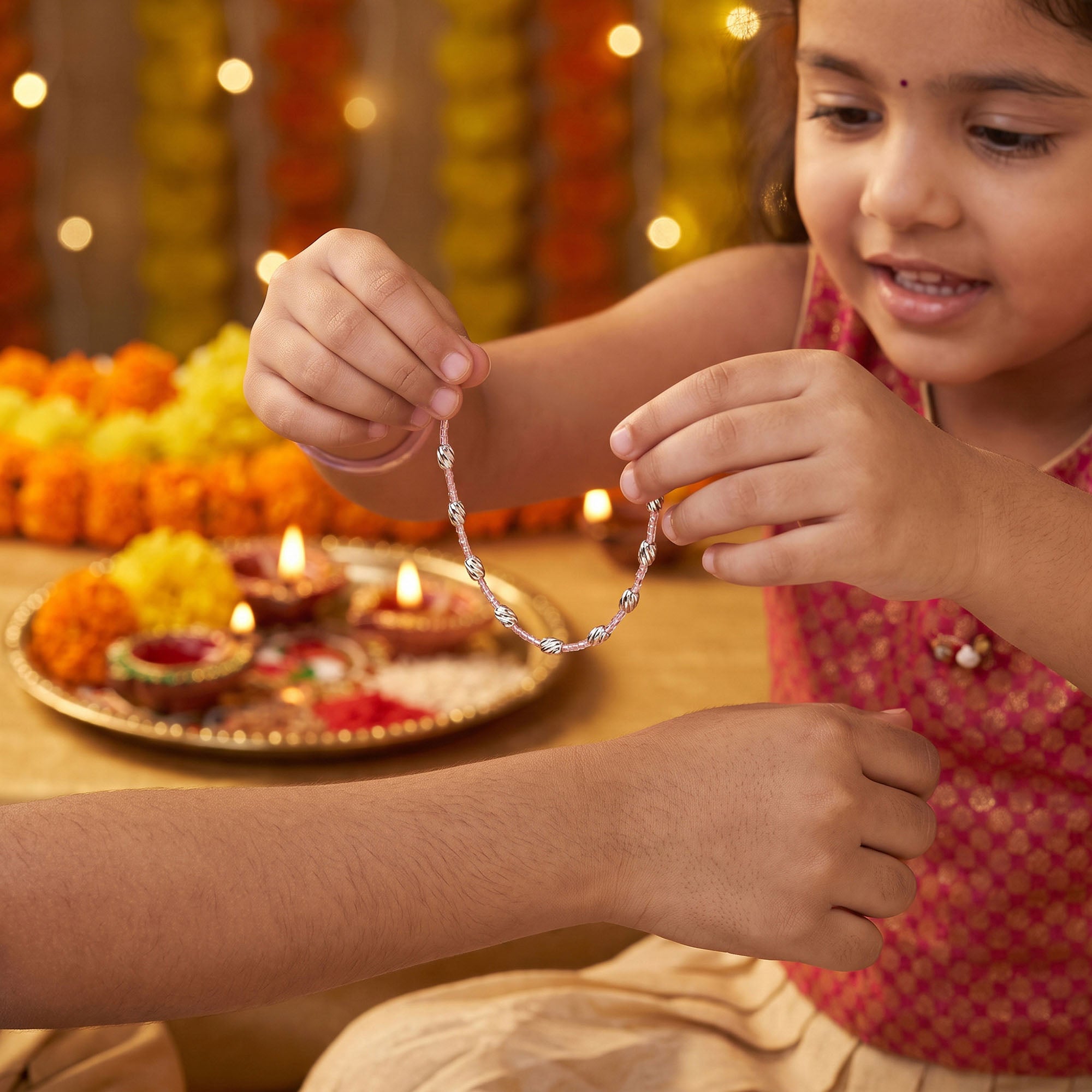 Beaded Shine Kids Rakhi