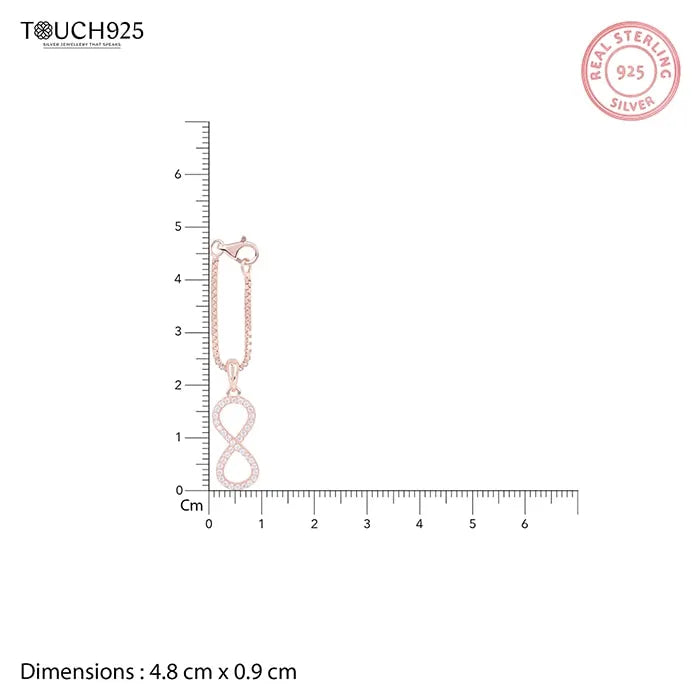 Sparkle Infinity Charm - Touch925