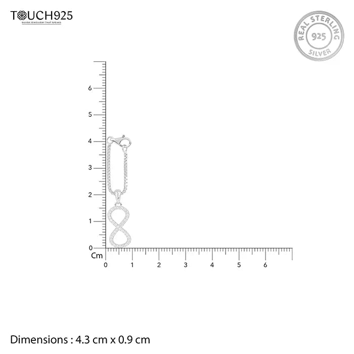 Sparkle Infinity Charm - Touch925