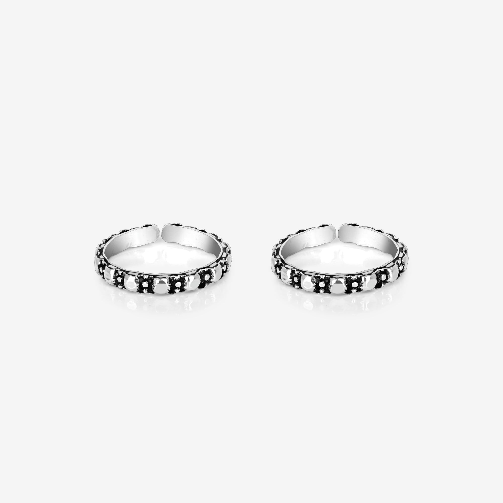 silver toe rings
