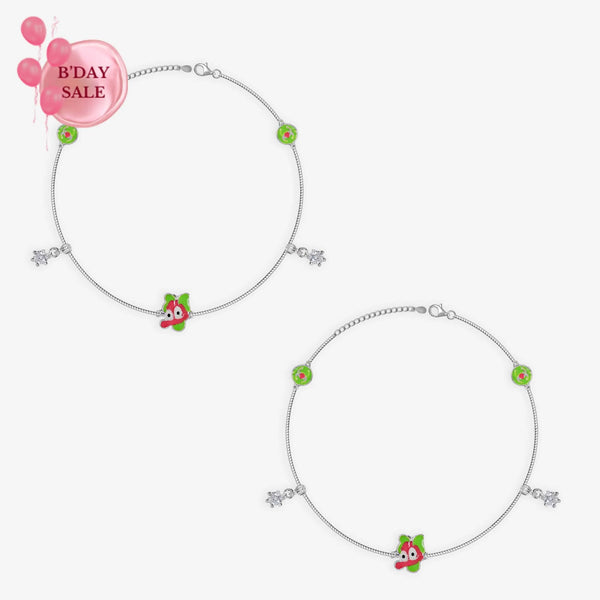 Cute Green Cartoon Anklet - Touch925